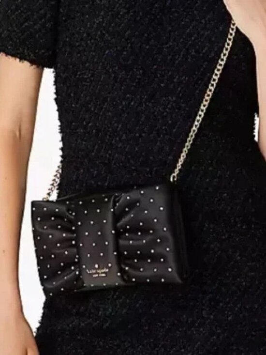 kate spade Handbags - Kate Spade Millie Crystal Bow Embellished Crossbody